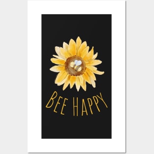 Bee Happy Posters and Art